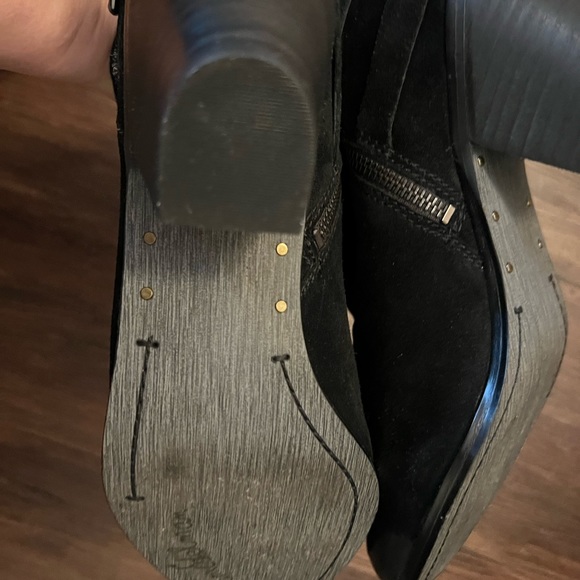 SAM EDLEMAN LEATHER BUCKLE ANKLE BOOTIES SIZE 10 - Picture 9 of 16